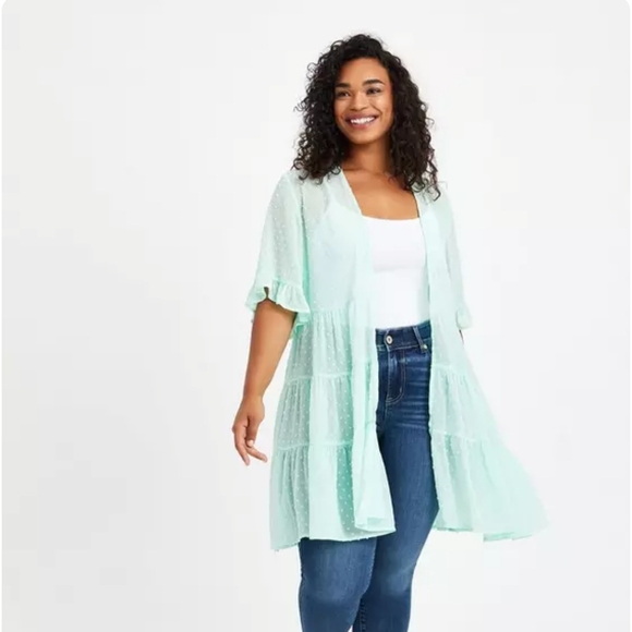 torrid Other - NWT Torrid 3x Light Green Kimono Or Swim Cover-Up